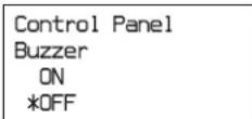 SONY ODS-L60E - Use the ↑ and ↓ buttons to select [Buzzer], and press the ENTER button. - 1