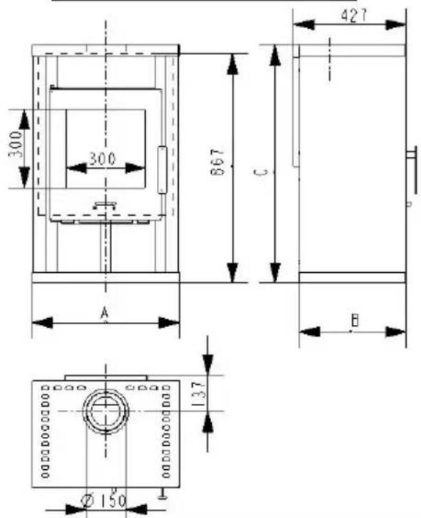 Wamsler Linz - Méretrajz - 1