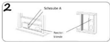 Schraube A Fenster blende