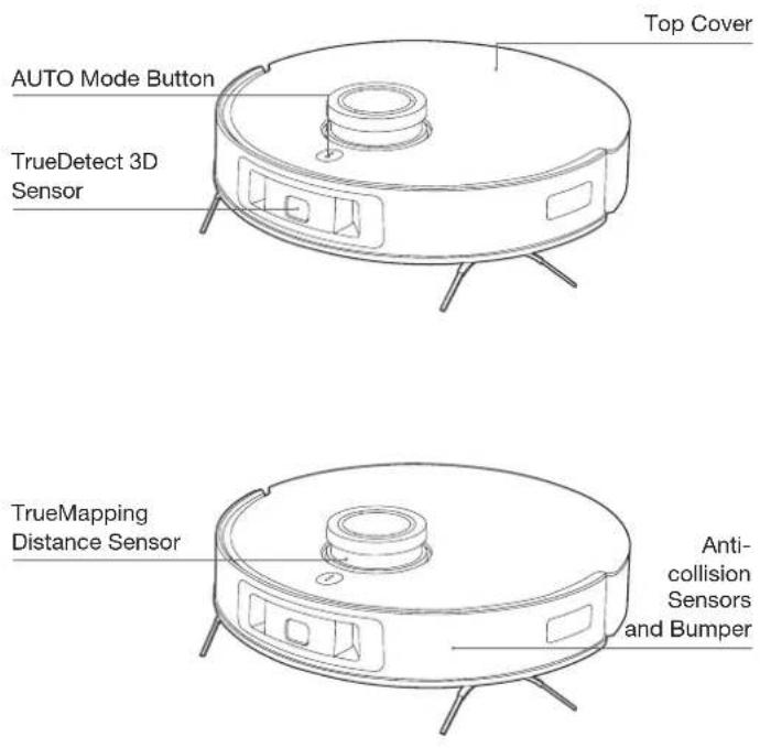 ECOVACS Deebot T20 Omni - Product Diagram - 1
