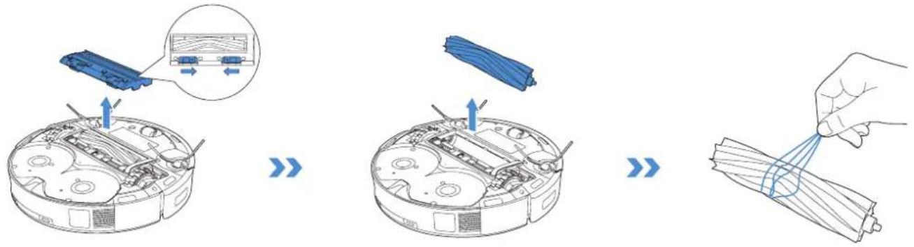 ECOVACS Deebot T20 Omni - Maintain Floating Rubber Brush and Dual Side Brushes - 1