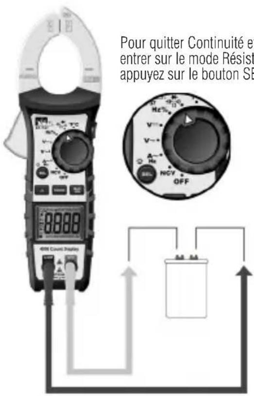 Pour quitter Continuité et entrer sur le mode Résist appuyez sur le bouton SB 400M Count Display M M