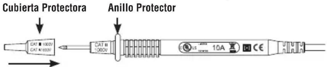 Cubierta Protectora Anillo Protector CAT 1000V CAT N 600V CAT II 1000V CE US 10A CE