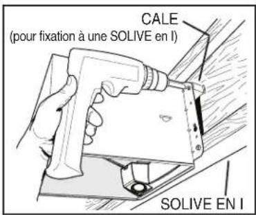 CALE (pour fixation à une SOLIVE en I) SOLIVE EN I