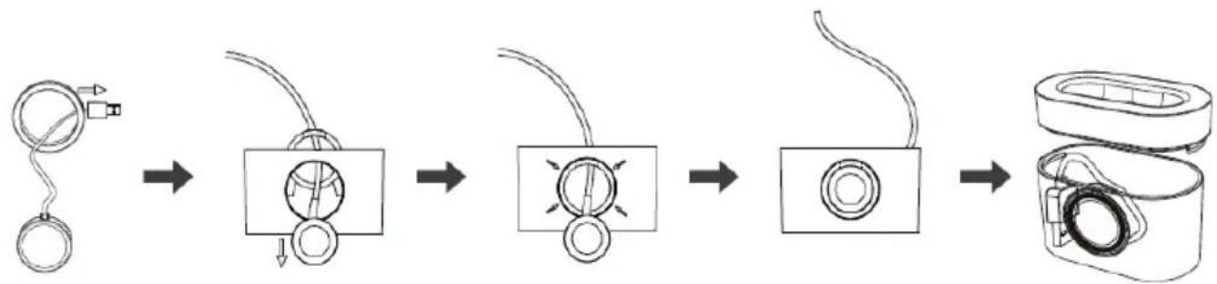 THOMSON TH387841 - Instructions for installing the storage unit for wirelessly charging a connected watch - 1