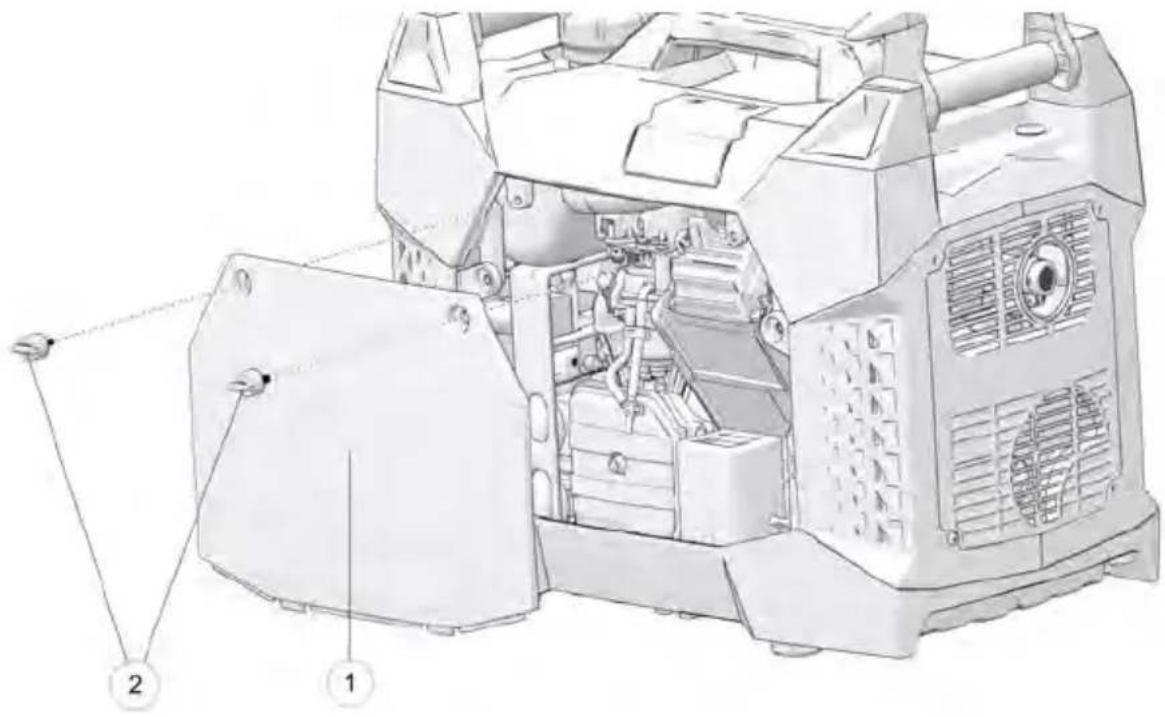 POLARIS P2500iEBT (2022) - RETRAIT DU COUVERCLE D'ENTRETIEN - 1