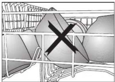 THOMSON TDW4714WH - Placing the dishes into the dishwasher - 4