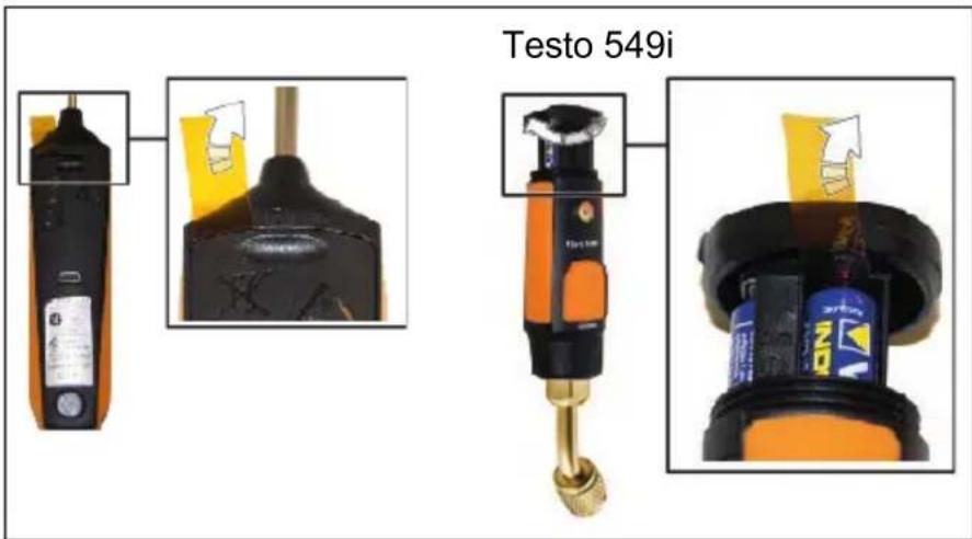 Testo 905i - 電源のオン - 1