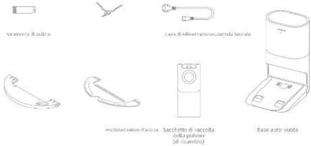 strumento di pulloza case di allinerrazione/sacchola latrale vocintervato d'acqua Sacchetto di raccolta della polvere (di ricambio) Ease auto vuota