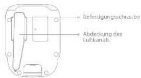 Befestigungsschraube Abdeckung des Luftkunde