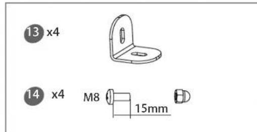 13 x4 14 x4 M8 15mm