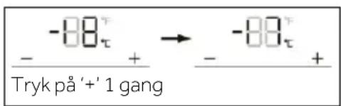 -88τ - + → -88τ Tryk på'+' 1 gang