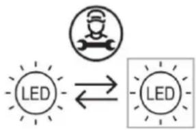 HAIER HCW58F18EWMP - Substituir as lâmpadas LED - 1