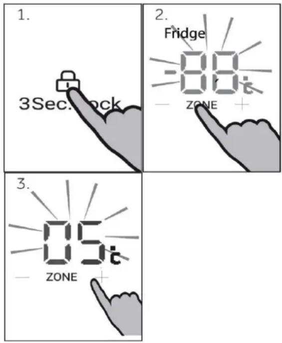 1. 3Sec. lock 2. Fridge -80k - ZONE + 3. 05k - ZONE +
