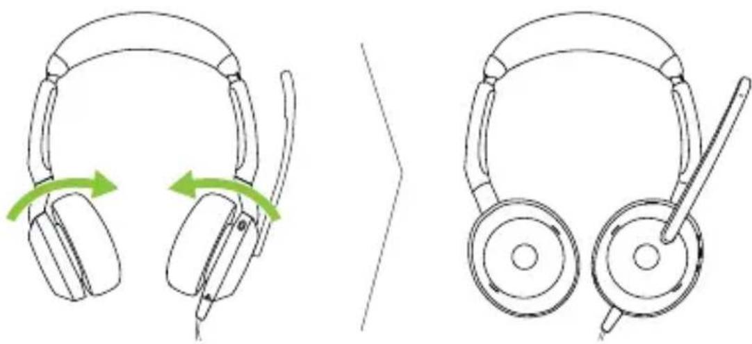 JABRA Evolve2 50 - Écouteurs pliables - 1
