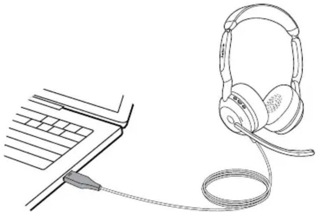 JABRA Evolve2 50 - Connexion à un ordinateur - 1