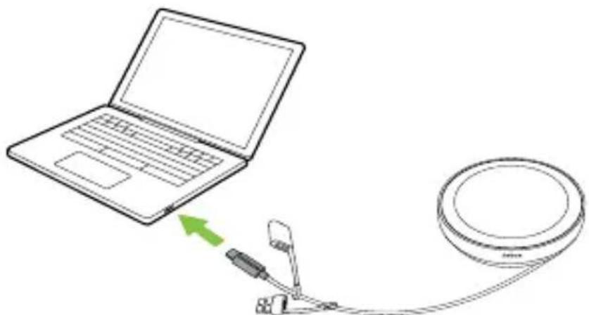 JABRA Speak2 75 - Connexion à un ordinateur (câble USB) - 1