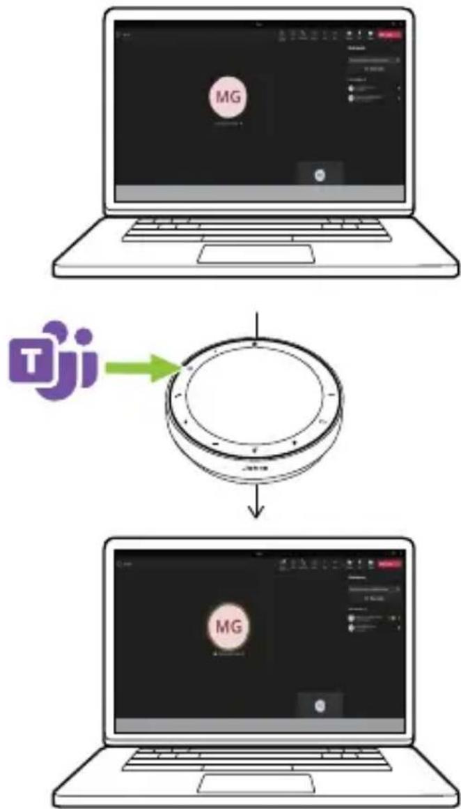 JABRA Speak2 75 - Lever/baisser la main pendant une réunion Microsoft Teams - 1