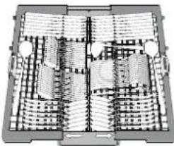 WHIRLPOOL W7F HS41 X - КОШНИЦА ЗА ПРИБОРИ - 1