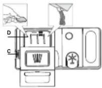 WHIRLPOOL W7F HS41 X - ENCHER O DISTRIBUIDOR DE DETERGENTE - 1