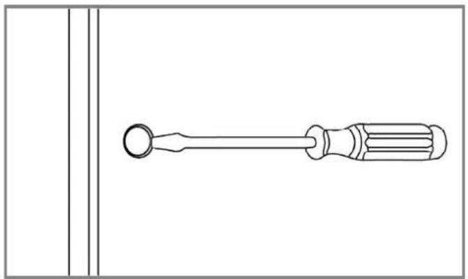 Veripart VPVR186NFE - Install the handle - 1