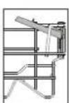 INDESIT D2I HL326 - VOLETS PLIABLES AVEC POSITIONS AJUSTABLES - 2