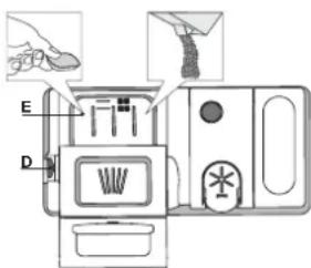 INDESIT D2I HL326 - UMPLEREA DOZATORULUI DE DETERGENT - 1