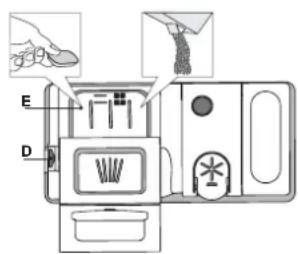 INDESIT D2I HL326 - RELLENAR EL DISPENSADOR DE DETERGENTE - 1