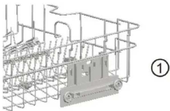 SCHNEIDER SDW1542BDIW - Réglage de la hauteur du panier supérieur - 2
