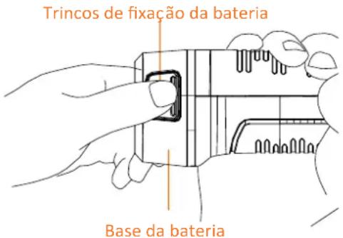 Trincos de fixação da bateria Base da bateria