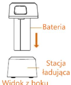 Bateria Stacja ładująca Widok z boku