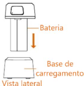 Bateria Base de carregamento Vista lateral