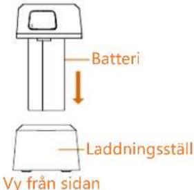 Batteri Laddningsställ Vy från sidan