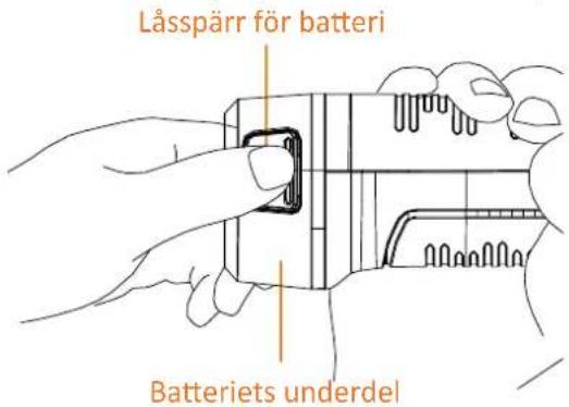 Låsspärr för batteri Batteriets underdel