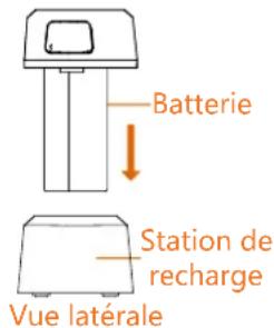 Batterie Station de recharge Vue latérale