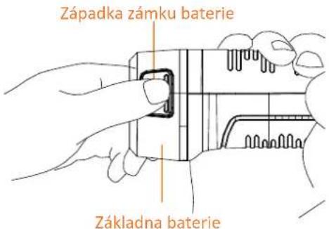Západka zámku baterie Základna baterie