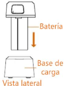 Batería Base de carga Vista lateral