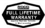 RIDGID RT3422 - Ce qui est couvert - 1