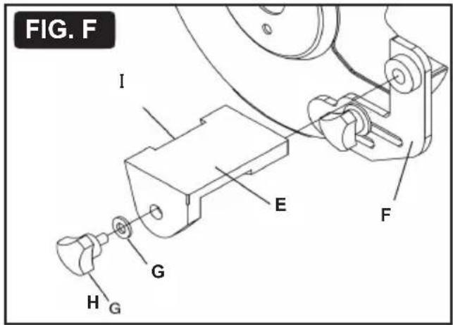 RIKON 80-805 - PORTE-OUTILS (Fig. E et F) - 2