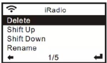Audizio Cuneo - Pour faire un preset d'une station : - 1