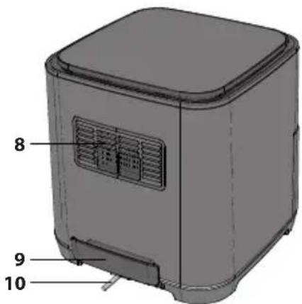 SHARP AF-GS552A - Please familiarize yourself with the following Air Fryer functions and accessories prior to first use: - 2