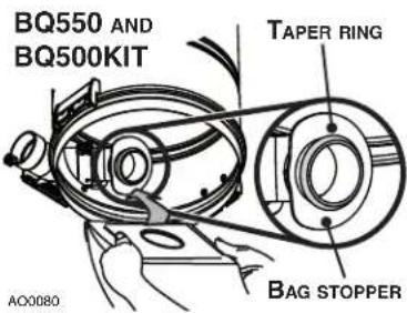 BQ550 AND BQ500KIT TAPER RING BAG STOPPER AC0080