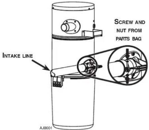 Intake Line AJ0001 Screw and Nut from PARTS BAG
