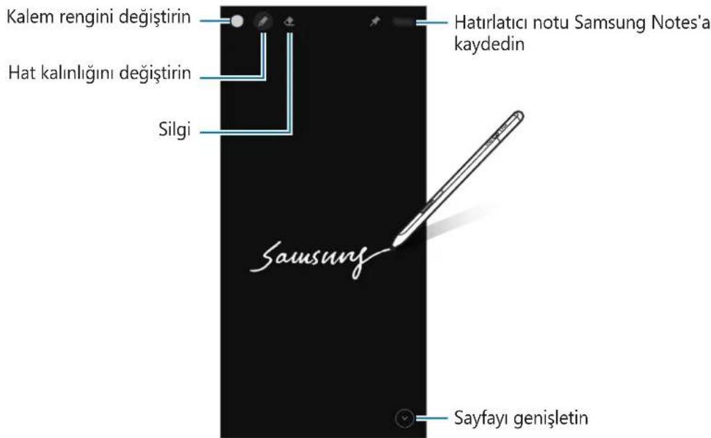 SAMSUNG S Pen Pro - Ekran kapali notu - 1