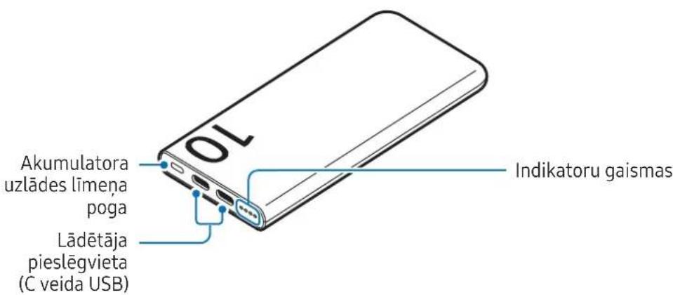 SAMSUNG Battery Pack EB-P3400 - lerīces izkārtojums - 1