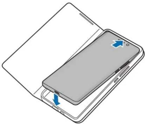 SAMSUNG EF-NG996 - Pripojenie alebo odpojenie krytu LED View Cover - 1