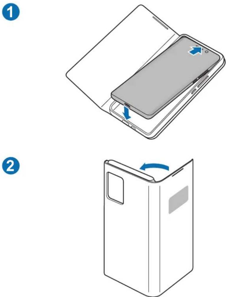 SAMSUNG EF-NG996 - Zakładanie i zdejmowanie etui LED View Cover - 1