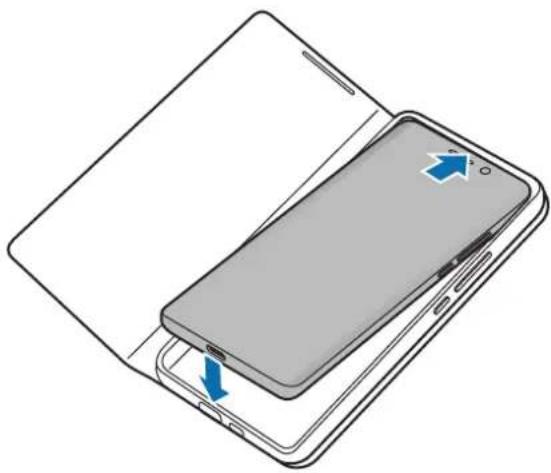 SAMSUNG EF-NG996 - LED View Cover anbringen oder entfernen - 1