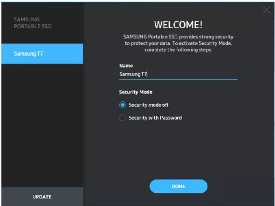 SAMSUNG MU-PE1T0K - Configuration du mode de sécurité (facultatif) - 1