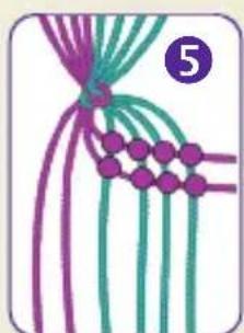 Schmidt Horse Club Freundschaftsbändchen - Pattern: Storm's tail - 5